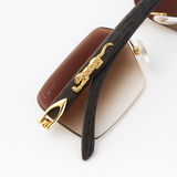 Cater - Rimless - Wooden Texture - UV Protected