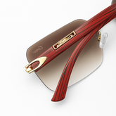 Carter - Rimless - Wooden Texture
