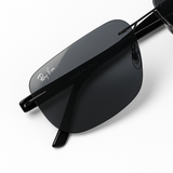 R.Bin BLACK - Rimless Sunglass - Daily Wear - Fiber Sticks- Flexible- UV Protected.