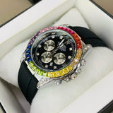 RLX Rainbow Oyester Crystal β Gold Finish | Date | Warranty