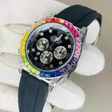 RLX Rainbow Oyester Crystal β Gold Finish | Date | Warranty