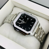 Patek Style Nautilus Watch | AA Quality | Date Display | 6-Month Warranty (Black)