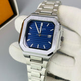 Patek Style Nautilus Watch | AA Quality | Date Display | 6-Month Warranty (Blue)