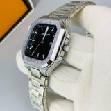 Patek Style Nautilus Watch | AA Quality | Date Display | 6-Month Warranty (Black)