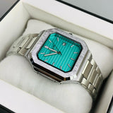 Patek Style Nautilus Watch | AA Quality | Date Display | 6-Month Warranty (Tiffany Blue)