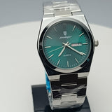 Poedagar Quartz Watch | Stainless Steel Strap | Day & Date Display (Tiffany Blue)