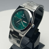 Poedagar Quartz Watch | Stainless Steel Strap | Day & Date Display (Tiffany Blue)