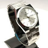 Poedagar P-930 Quartz Watch | Stainless Steel Strap | Day & Date Display (Silver)
