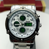 SKMEI Original Full Metal | Dual Time | Heavy Men’s Look | 6 Month Wrranty (White)