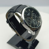 TISSOT Inspired - Date Only - Black Silver