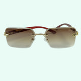 Carter - Rimless - Wooden Texture
