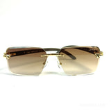 Cater - Rimless - Wooden Texture - UV Protected