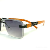 Cater - Rimless - Wooden Texture - UV Protected