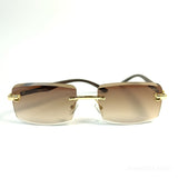 Cater - Rimless - Wooden Texture - UV Protected
