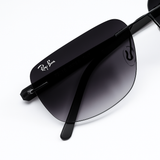 R.Bin Grey - Rimless Sunglass - Daily Wear - Fiber Sticks- Flexible- UV Protected.