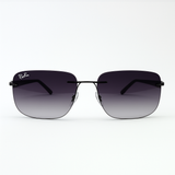 R.Bin Grey - Rimless Sunglass - Daily Wear - Fiber Sticks- Flexible- UV Protected.