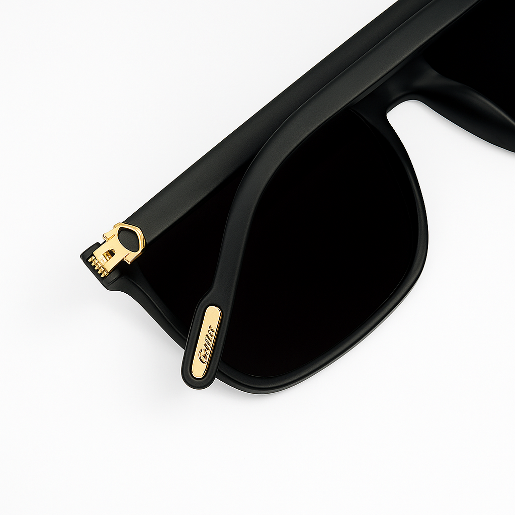 Cartier - Polarized + UV- Black & Golden