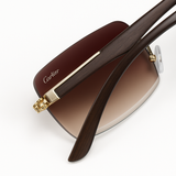 Cater - Rimless - Wooden Texture - UV Protected