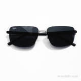 R.Bin BLACK - Rimless Sunglass - Daily Wear - Fiber Sticks- Flexible- UV Protected.