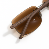 R.Bin BROWN - Rimless Sunglass - Daily Wear - Fiber Sticks- Flexible- UV Protected.
