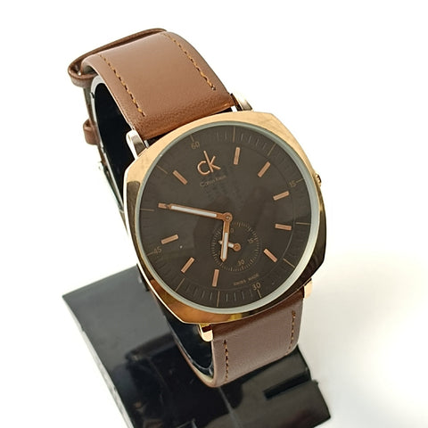 CK-3929 Chrono - Day & Date - Strap + Free Magnet Chain