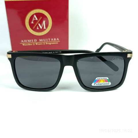 Cartier - Polarized + UV- Black & Golden