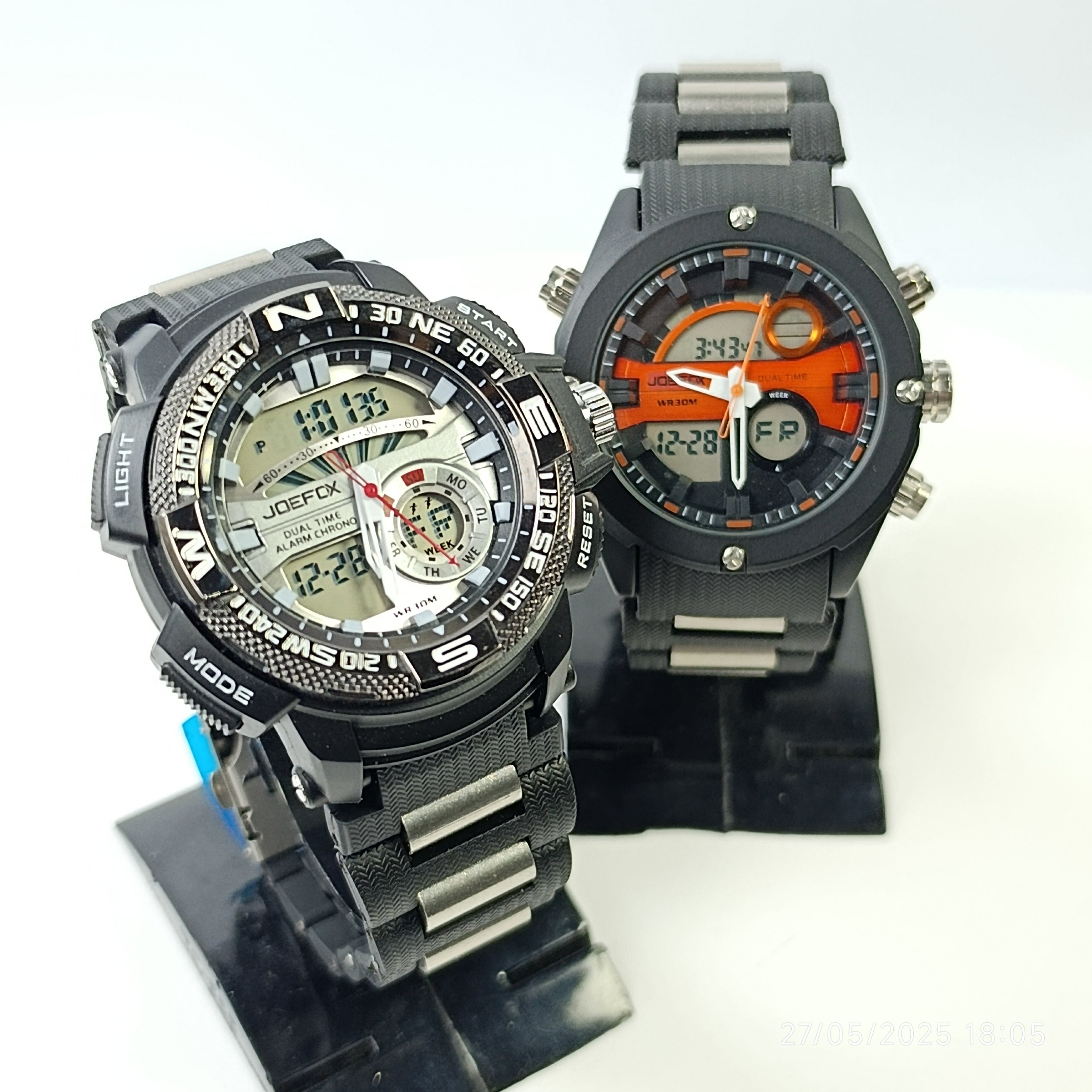 Joefox Original Men’s Sports Watch – G-Shock Style | Rough & Tough | Digital + Analog