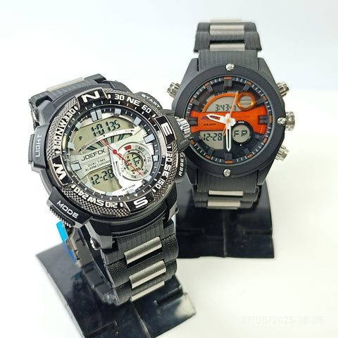 Joefox Original Men’s Sports Watch – G-Shock Style | Rough & Tough | Digital + Analog