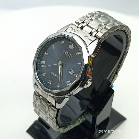 OLEVS Original 5815-G | Diamond-Cut Glass | Date | Year Warranty
