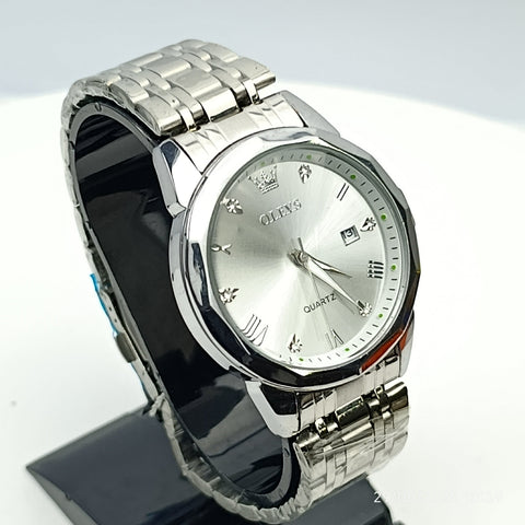 OLEVS Original 5815-G | Diamond-Cut Glass | Date | Year Warranty