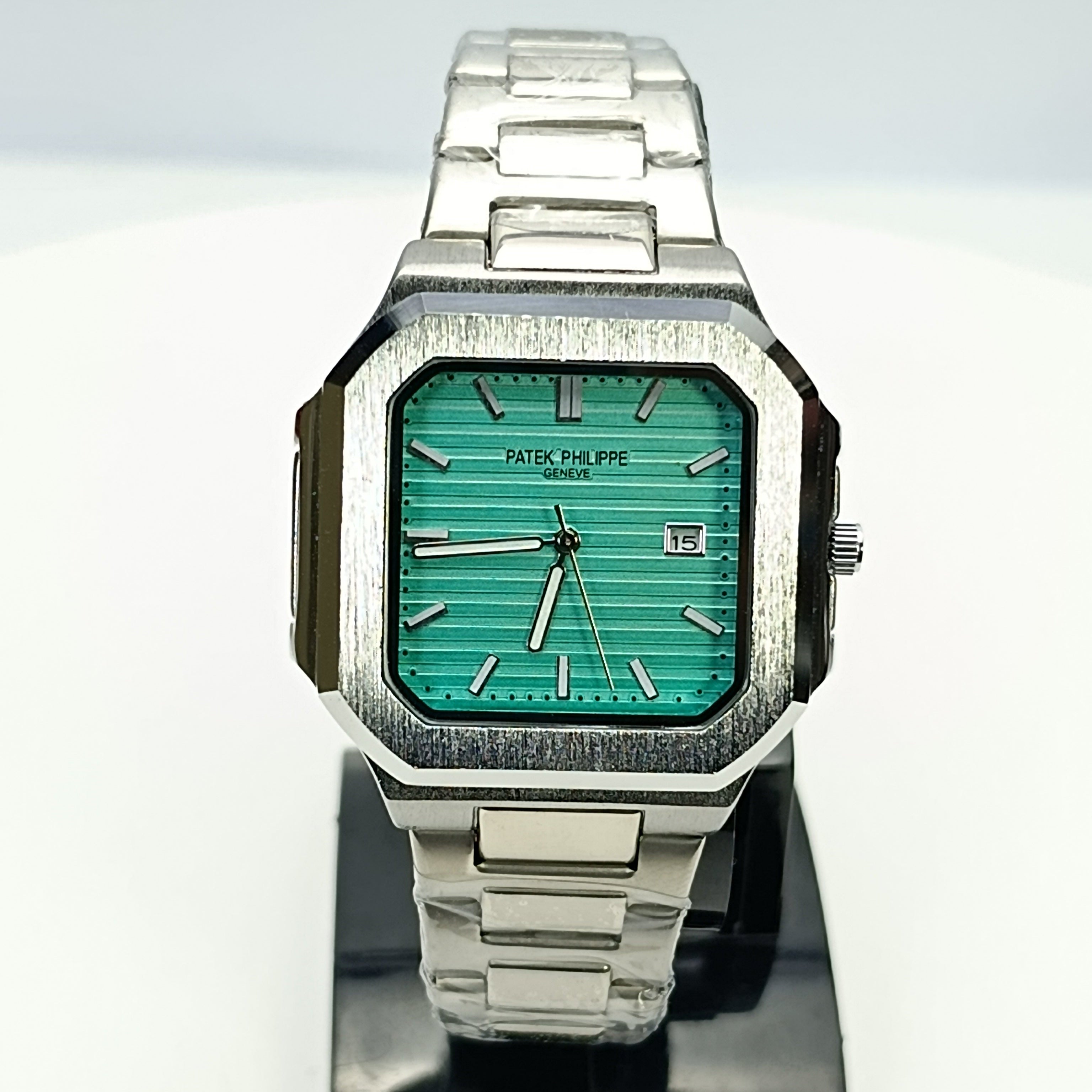 Patek Style Nautilus Watch |  AA Quality | Date Display | 6-Month Warranty (Tiffany Blue)