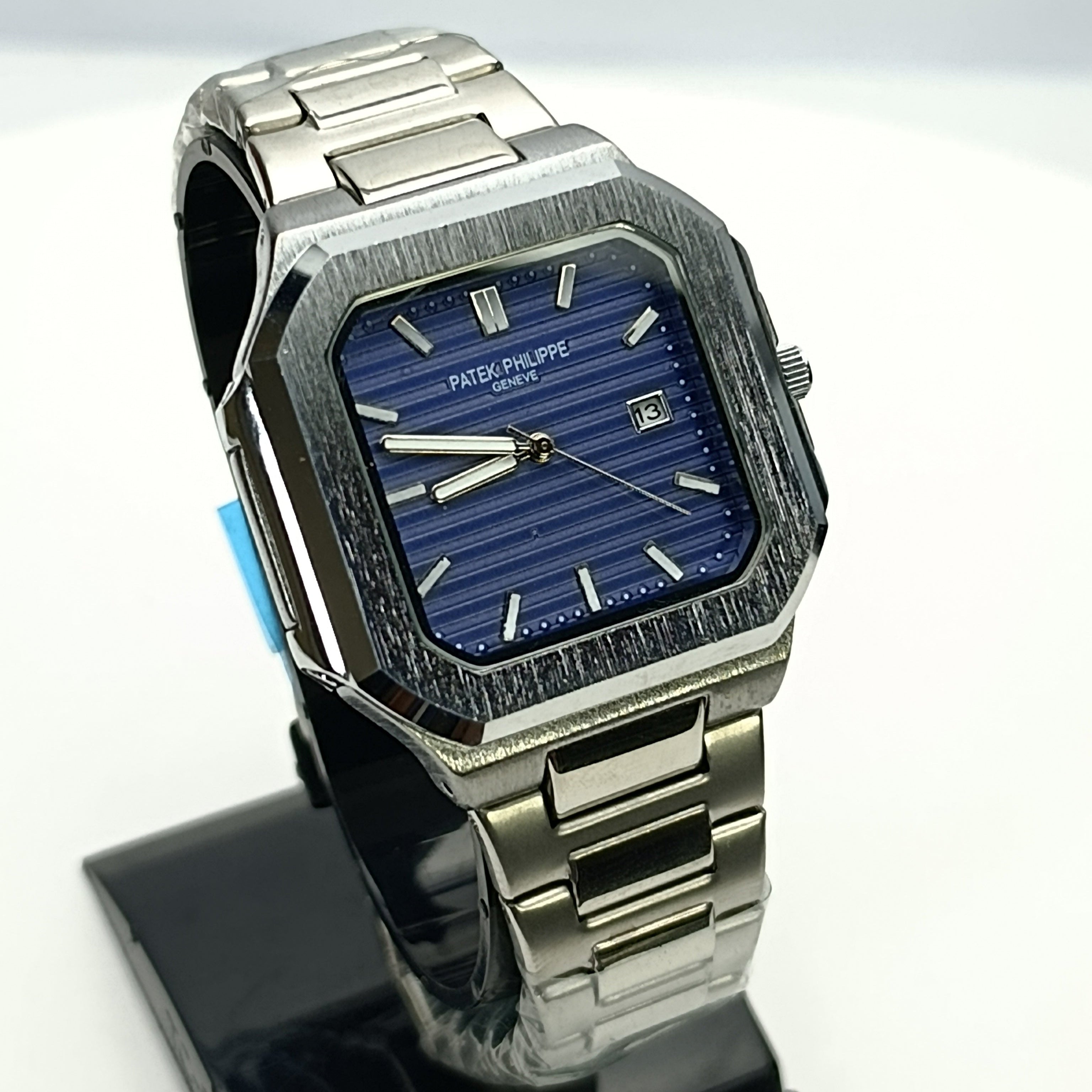 Patek Style Nautilus Watch |  AA Quality | Date Display | 6-Month Warranty (Blue)