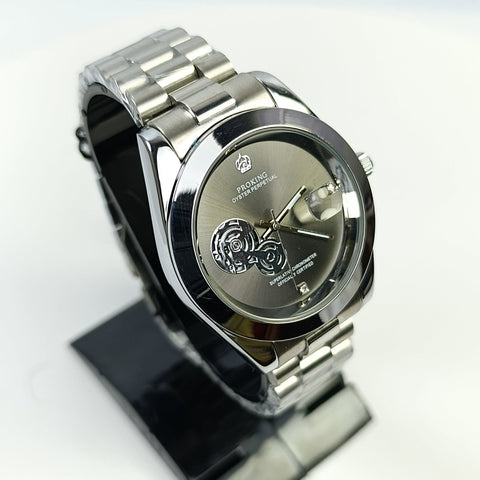 PRO KING Oyster 4815G Original Men’s Watch – Silver Chain | Date Only