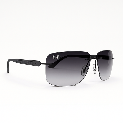 R.Bin Grey - Rimless Sunglass - Daily Wear - Fiber Sticks- Flexible- UV Protected.