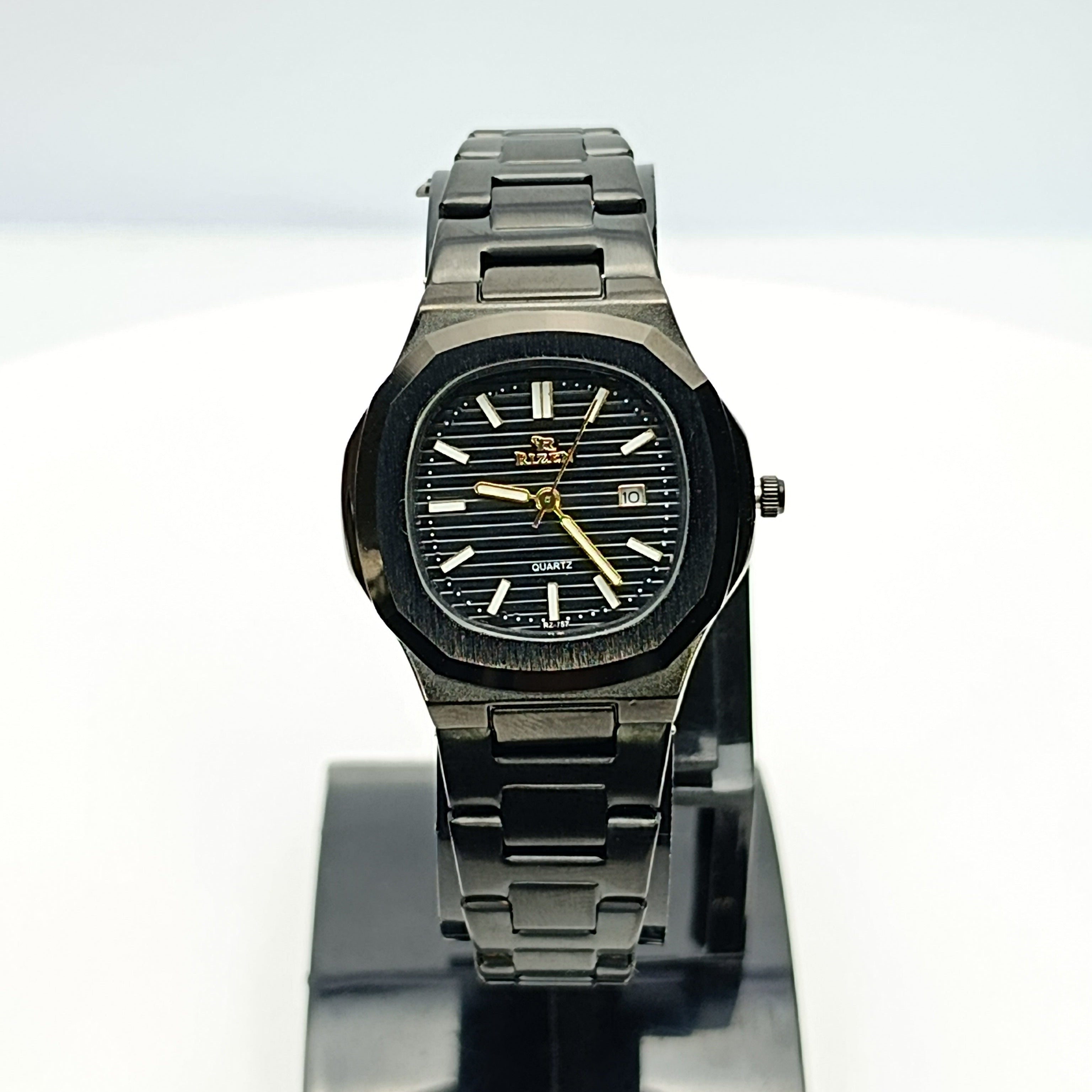 RIZEN Original RZ-757L Ladies Nautilus – Date | Luxury Black