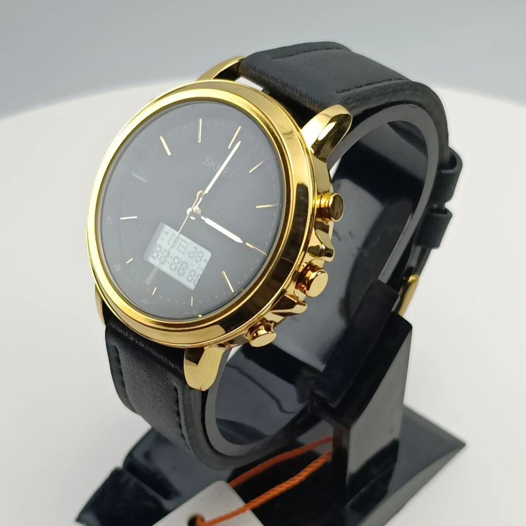 Skmei Original Dual Time Watch | Japanese Movement (Golden)