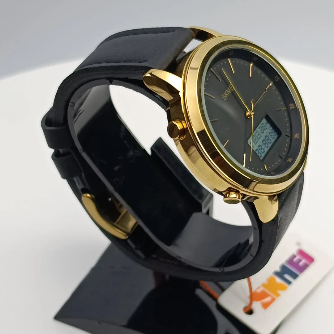 Skmei Original Dual Time Watch | Japanese Movement (Golden)
