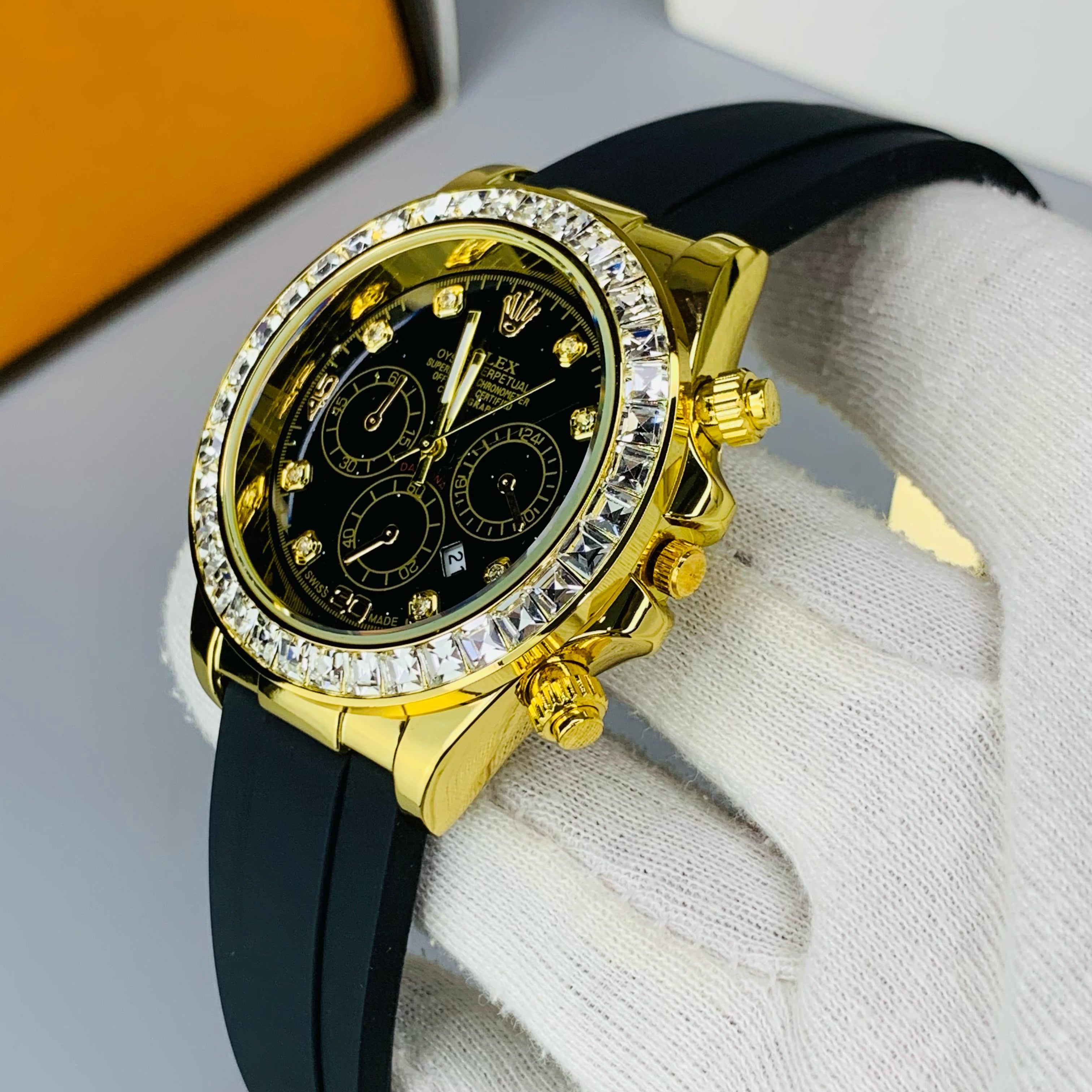 RLX Oyester Crystal – Gold Finish | Date | Warranty