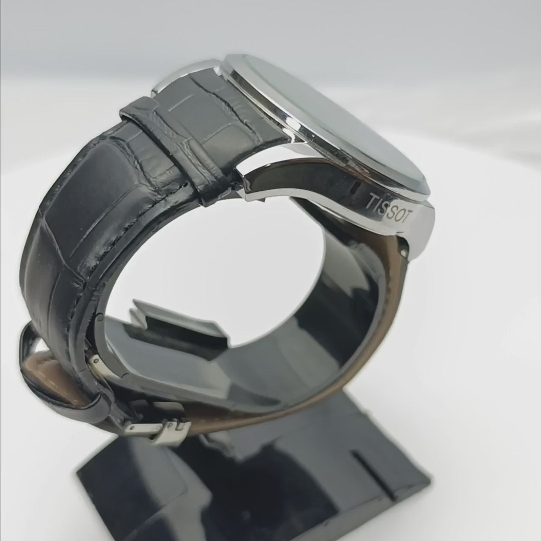 TISSOT Inspired - Date Only - Black Silver