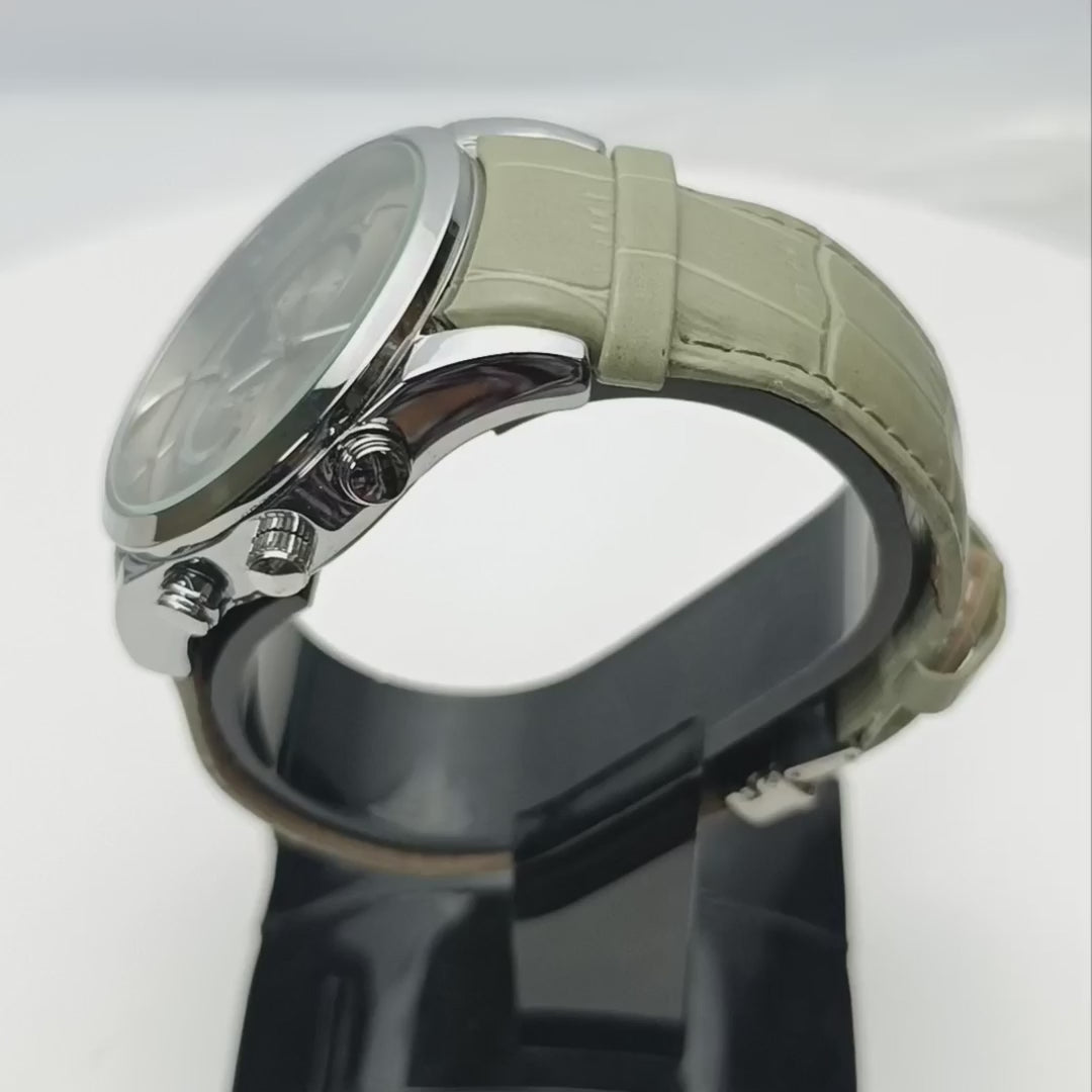 TISSOT Inspired - Date Only - Olive Green