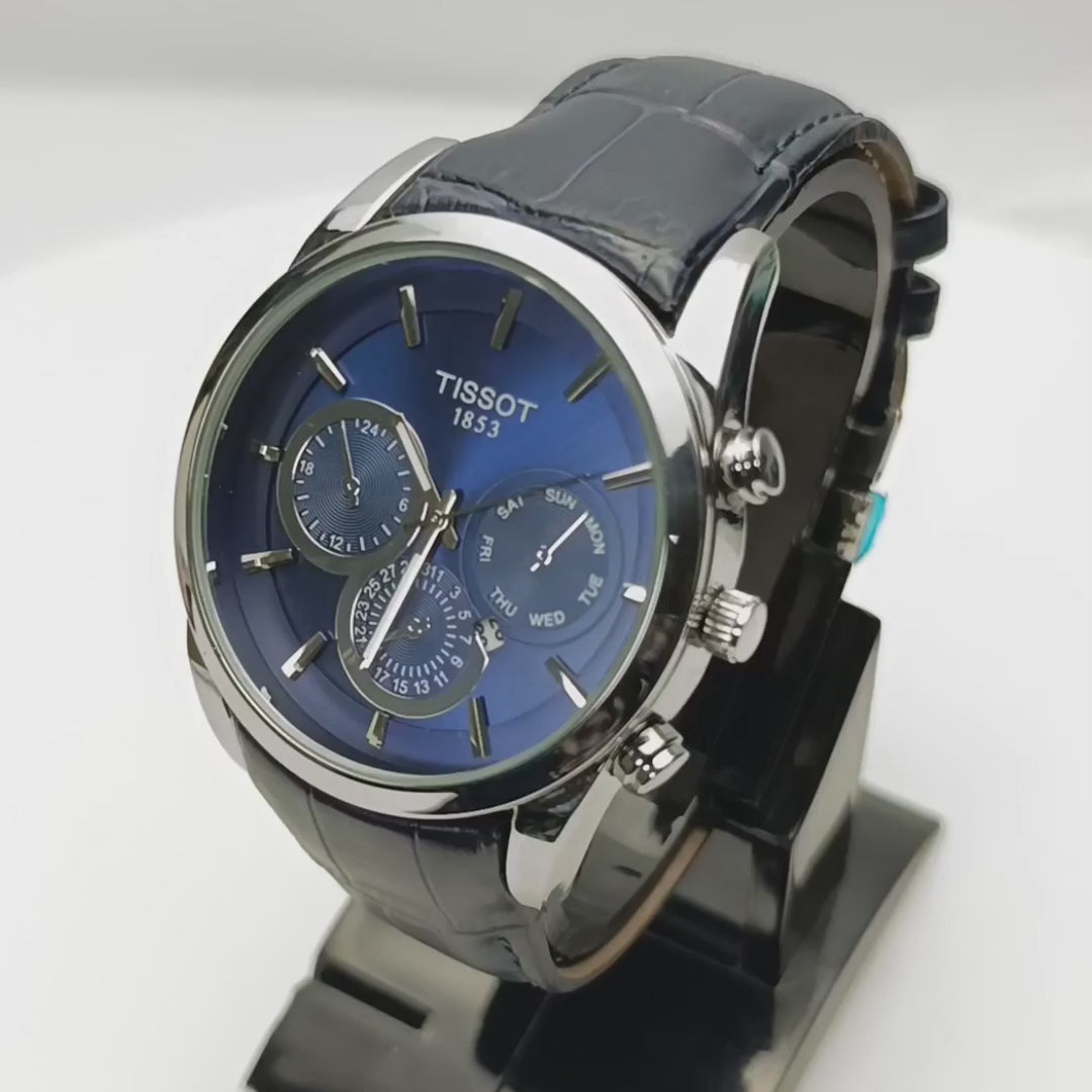 TISSOT Inspired - Date Only - Navy Blue