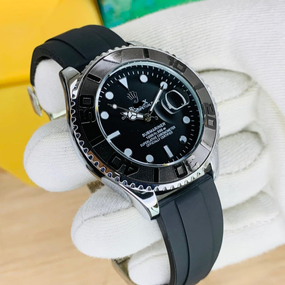 RX Yacht Master ⌚ Big Case | Rubber Strap | Date Function