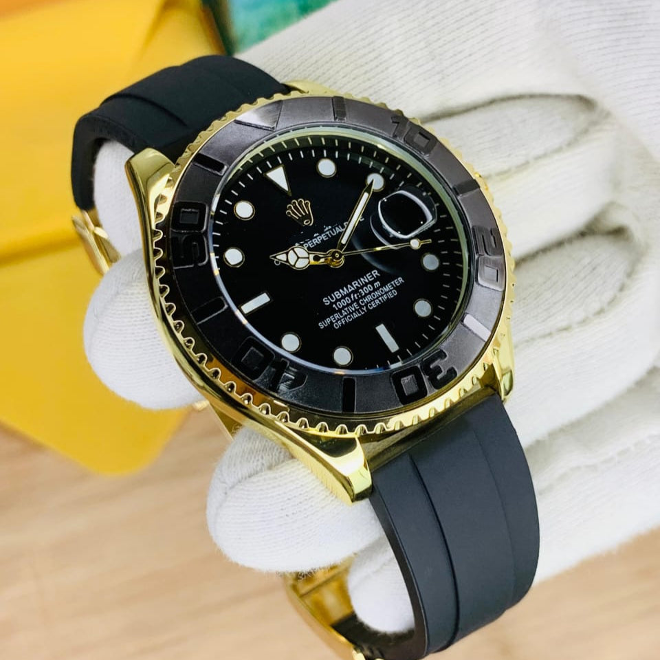 RX Yacht Master ⌚ Big Case | Rubber Strap | Date Function